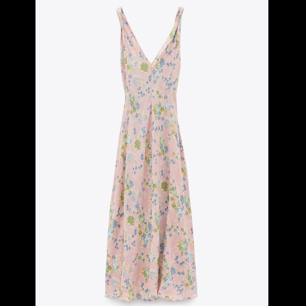 NWT Zara Printed Midi Dress - Picture 12 of 12
